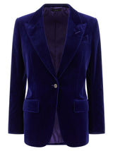 Tom Ford Blue Cotton Blazer