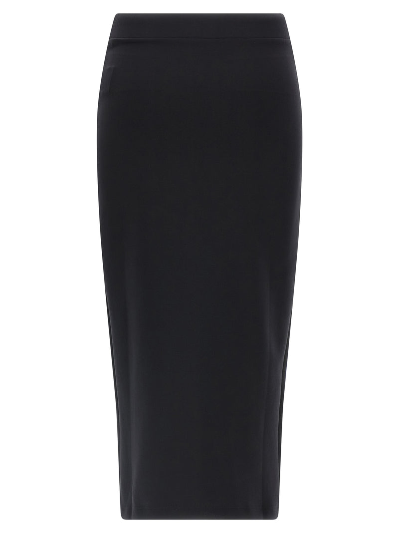Off-White Black Polyamide Midi Skirt - Elegant Fashion Statement