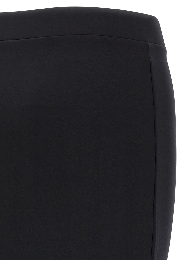 Off-White Black Polyamide Midi Skirt - Elegant Fashion Statement