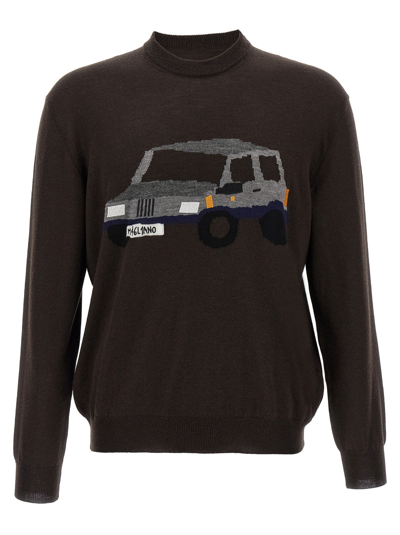 Magliano Brown Wool Cardigan