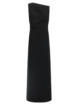 Robe longue noire Max Mara en triacétate
