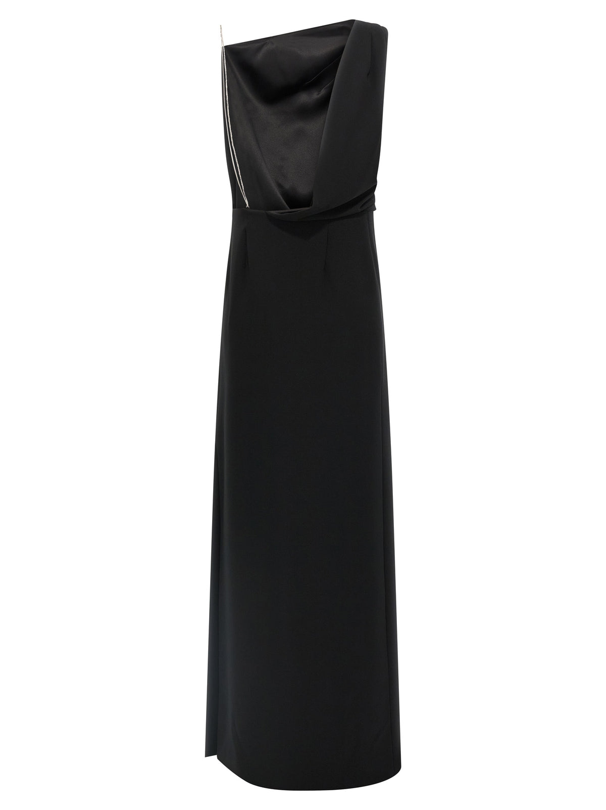 Robe longue noire Max Mara en triacétate
