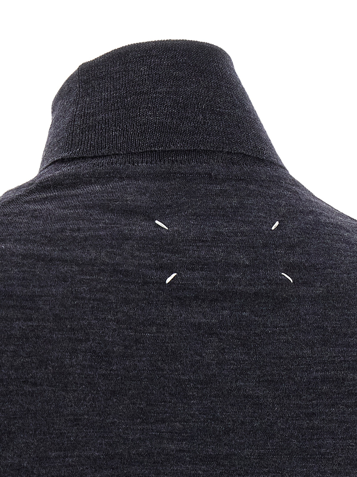 Maison Margiela Blue Wool Cardigan
