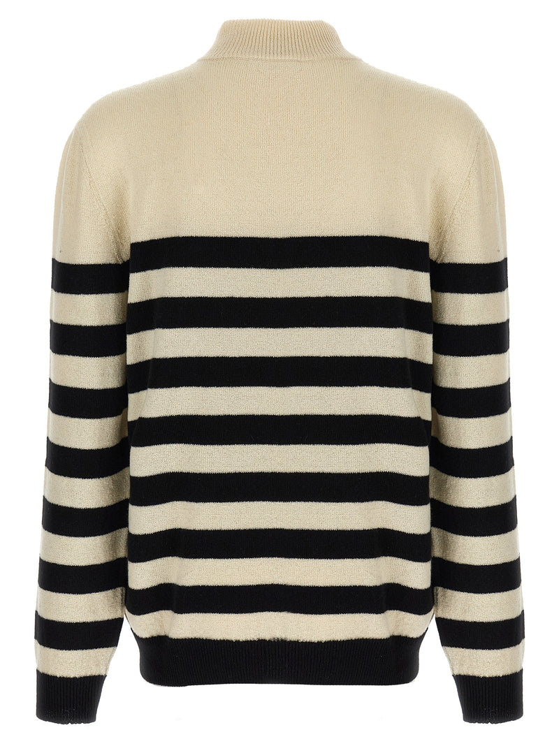 Balmain Bicolor Wool Cardigan