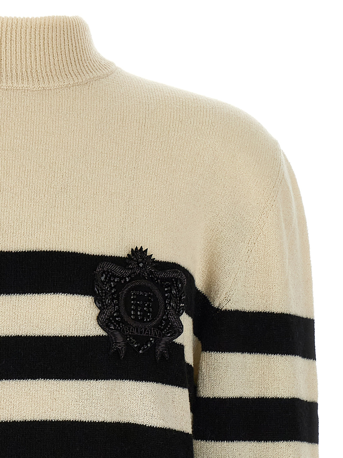 Cardigan Balmain en laine bicolore