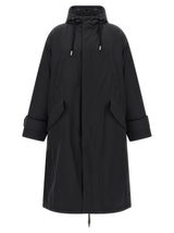 Ami Paris Gray Polyamide Parka