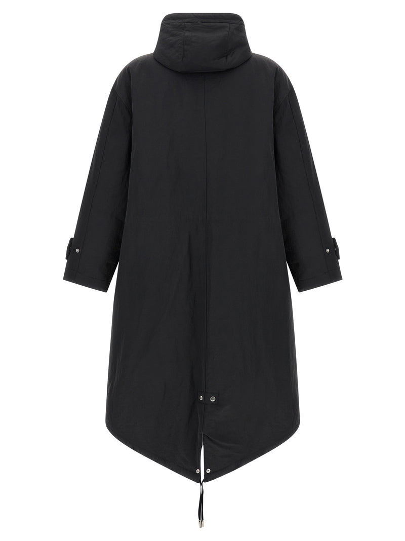 Ami Paris Gray Polyamide Parka