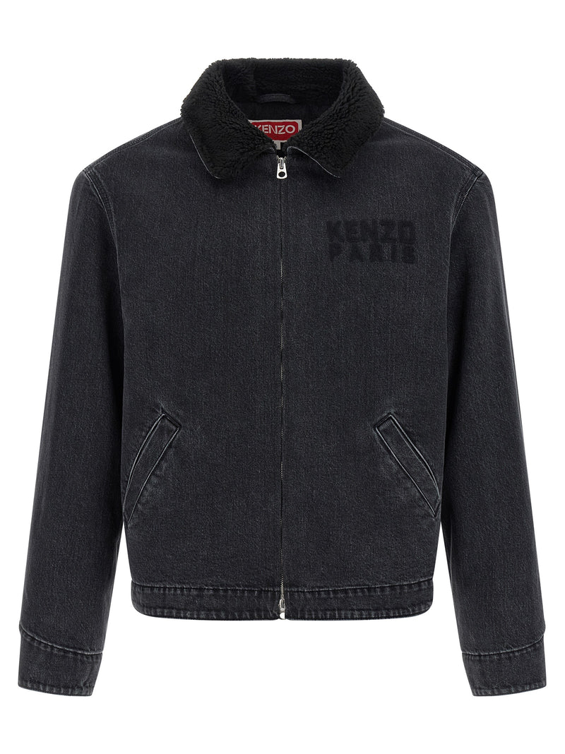 Kenzo Black Cotton Denim Jacket