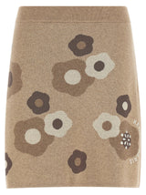 Kenzo Beige Wool Long Skirt