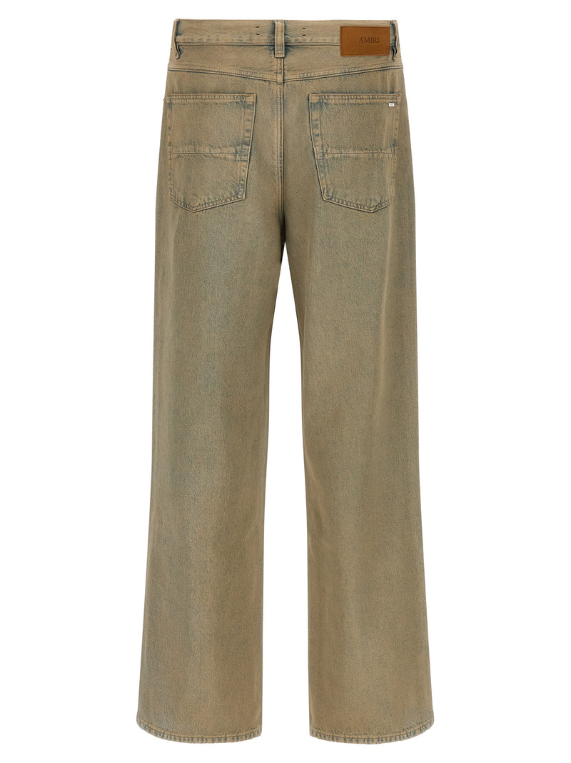 Jean droit Amiri en coton beige