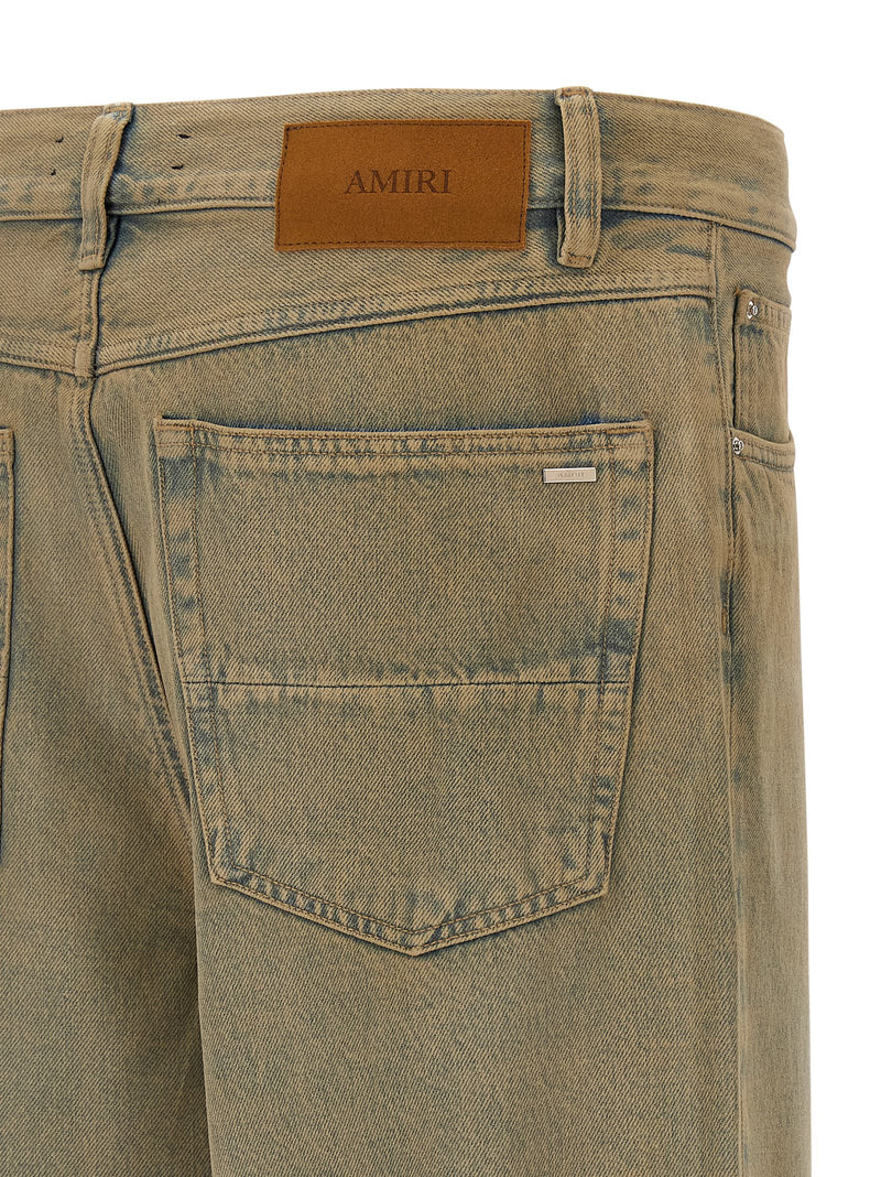 Jean droit Amiri en coton beige