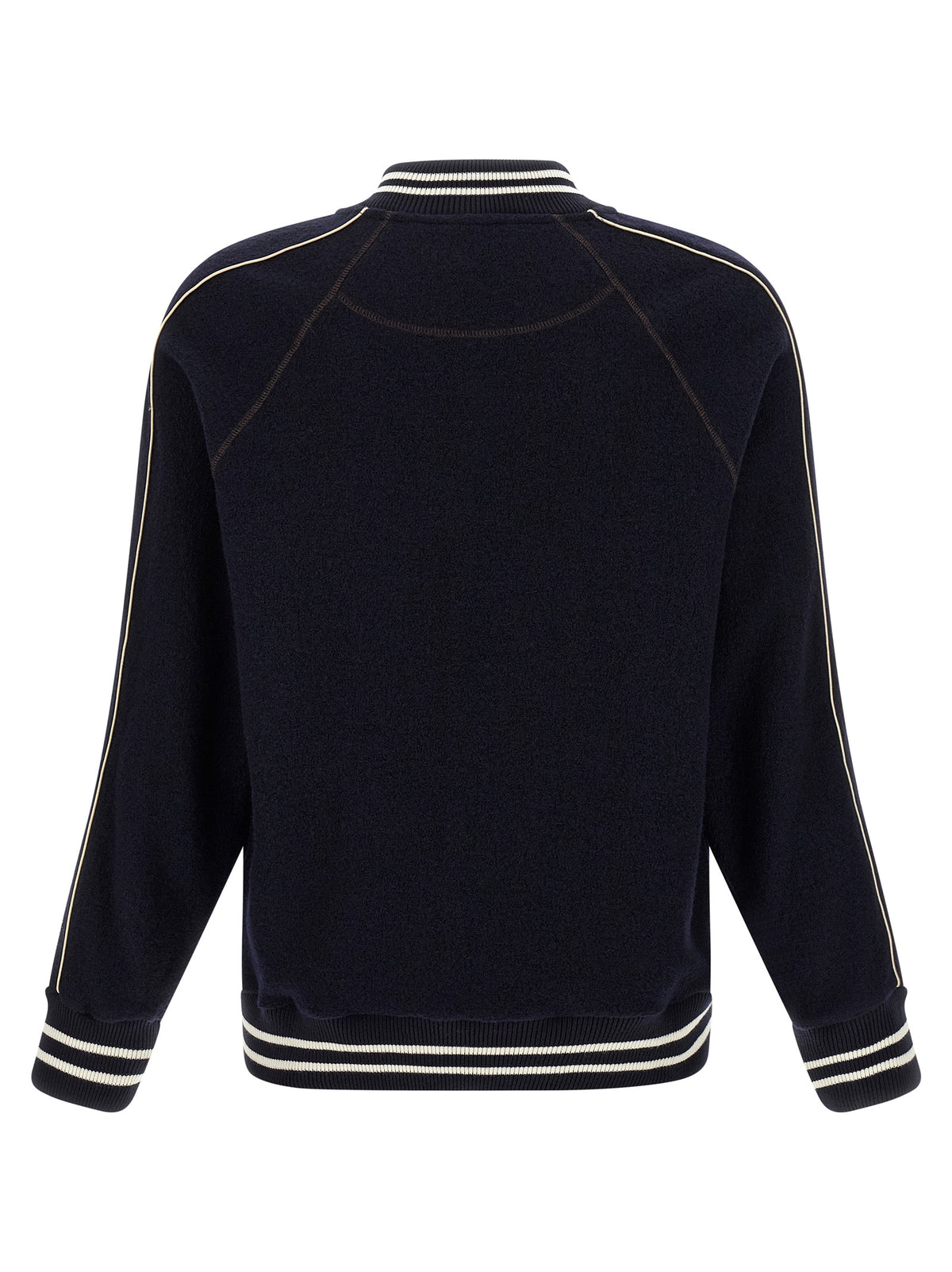 WALES BONNER Blue Virgin Wool Bomber