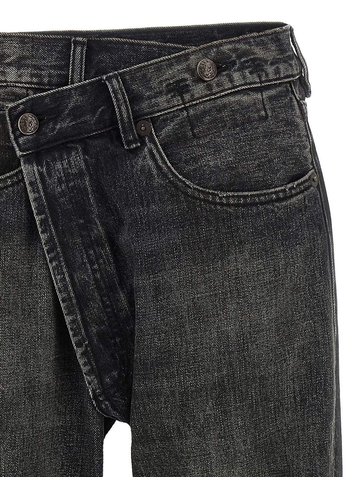 R13 Black Cotton Jeans Denim