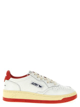 Autry Red Goatskin Low Top Sneakers