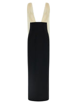 Armarium Bicolor Virgin Wool Long Dress