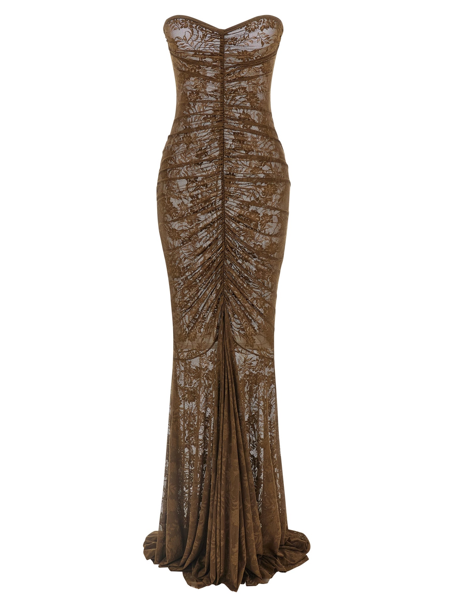 Norma Kamali Bicolor Polyamide Long Dress
