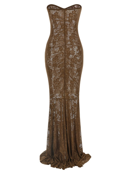 Norma Kamali Bicolor Polyamide Long Dress