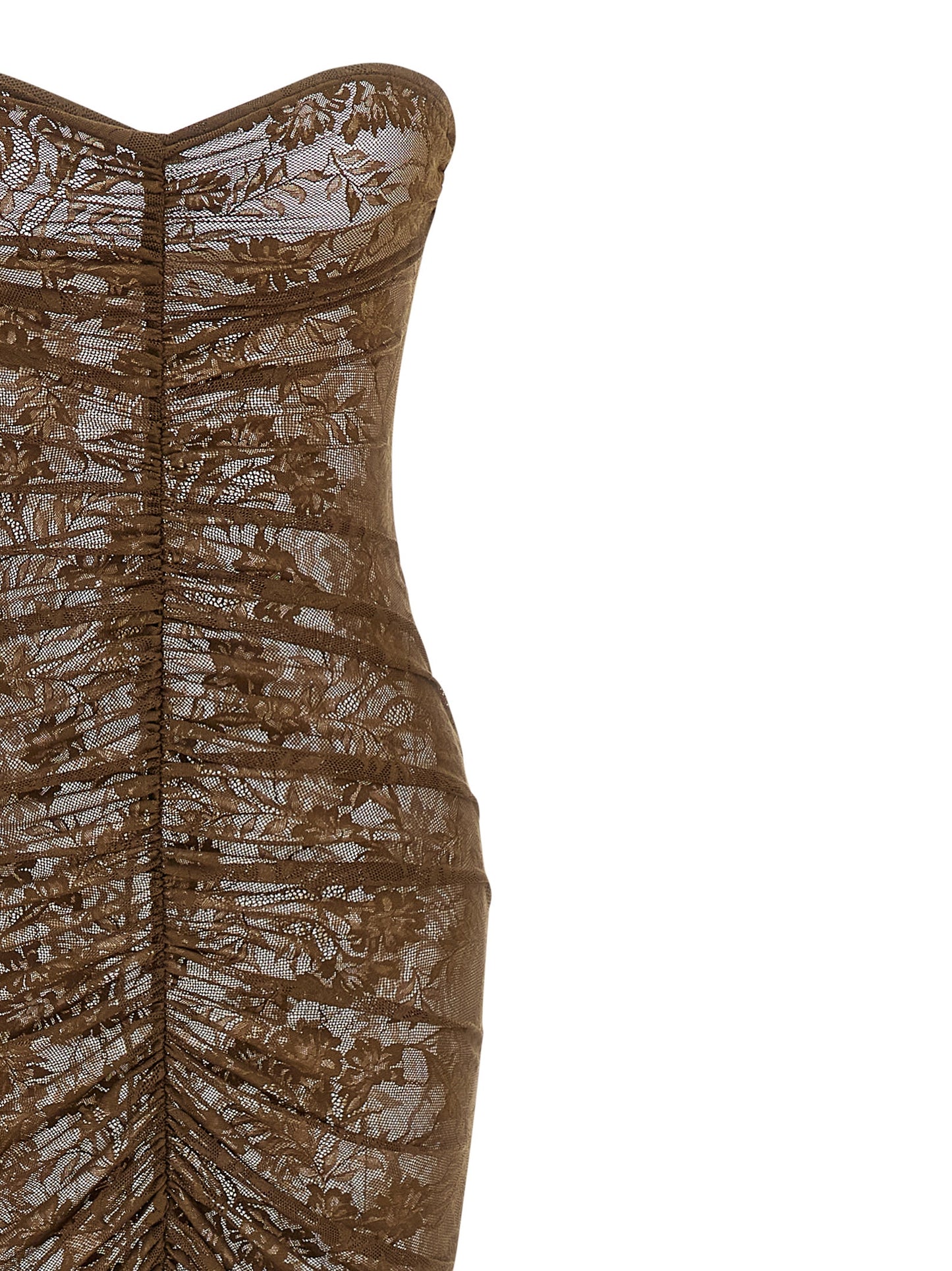 Norma Kamali Bicolor Polyamide Long Dress