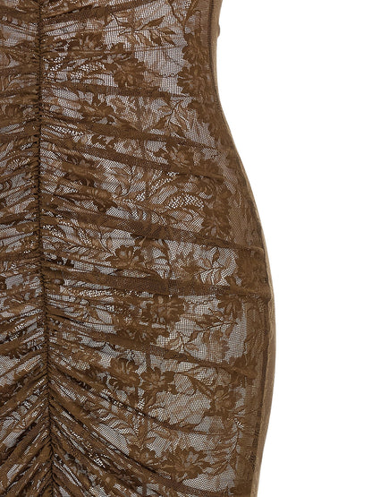Norma Kamali Bicolor Polyamide Long Dress