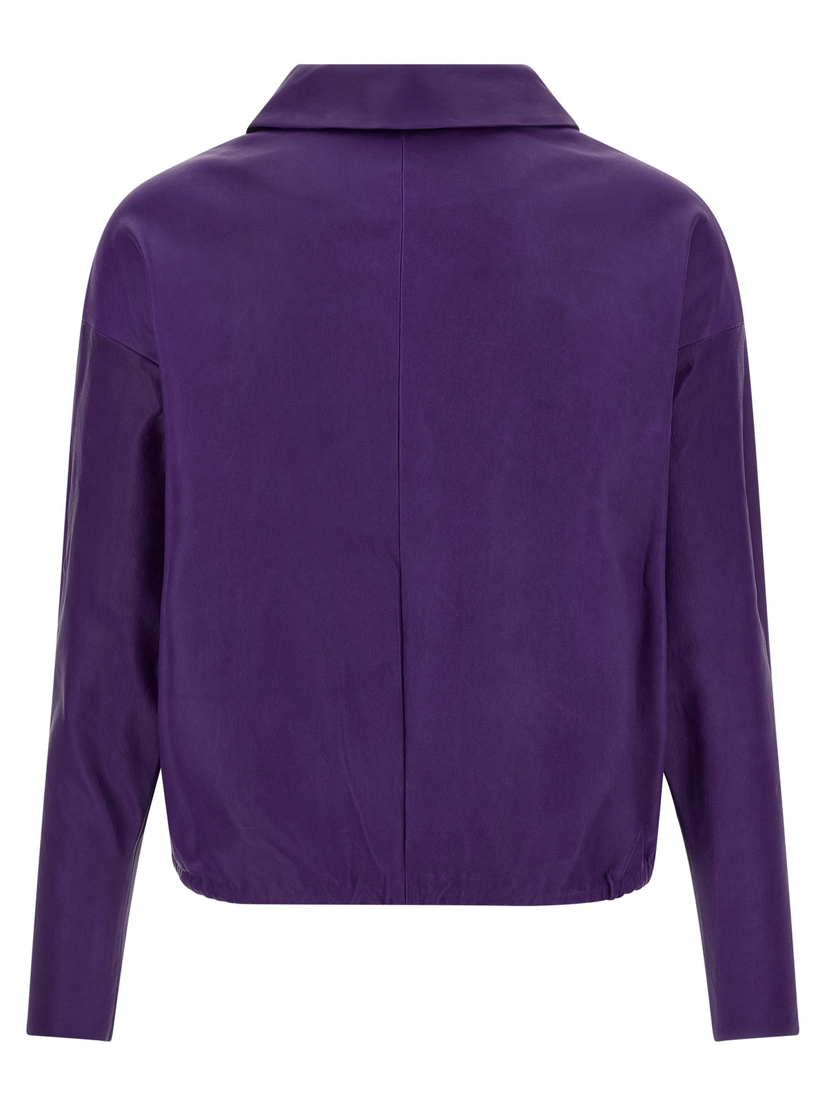 STOULS Purple Lamb Leather Blouse