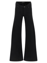 Balenciaga Black Cotton Flared Jeans