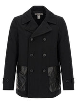Comme Des Garçons Black Polyester Coat