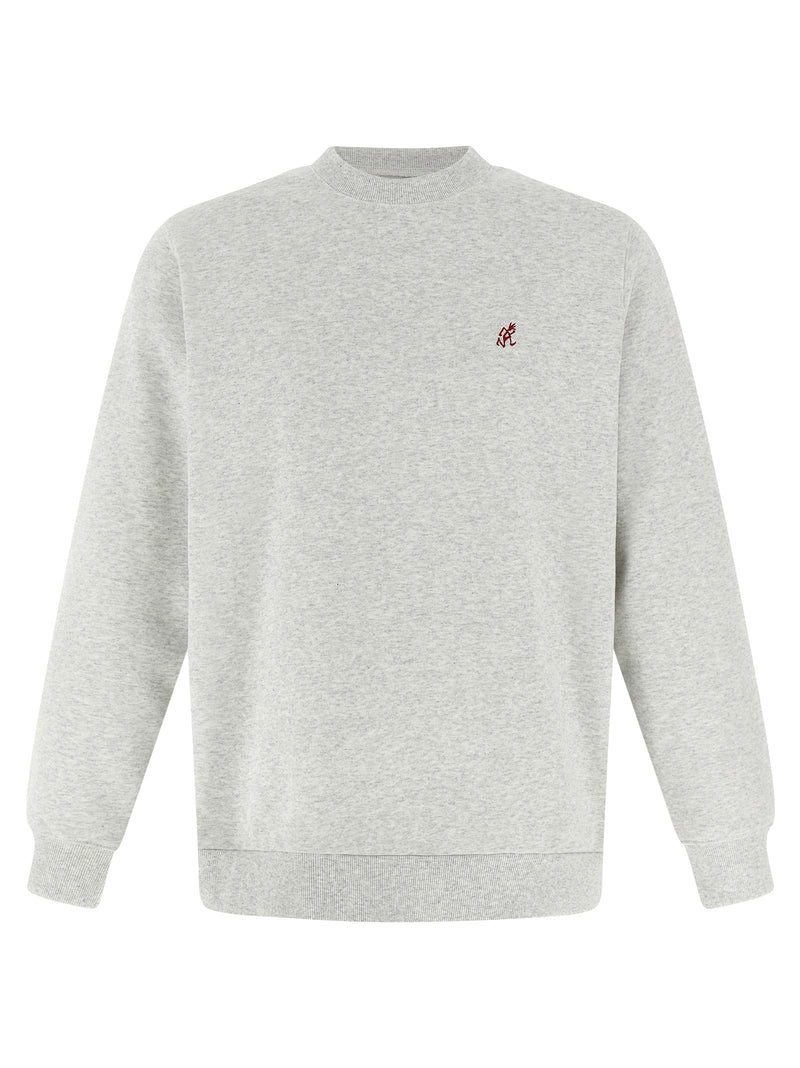 Gramicci One Point Crew Gray Cotton Sweatshirt for Men