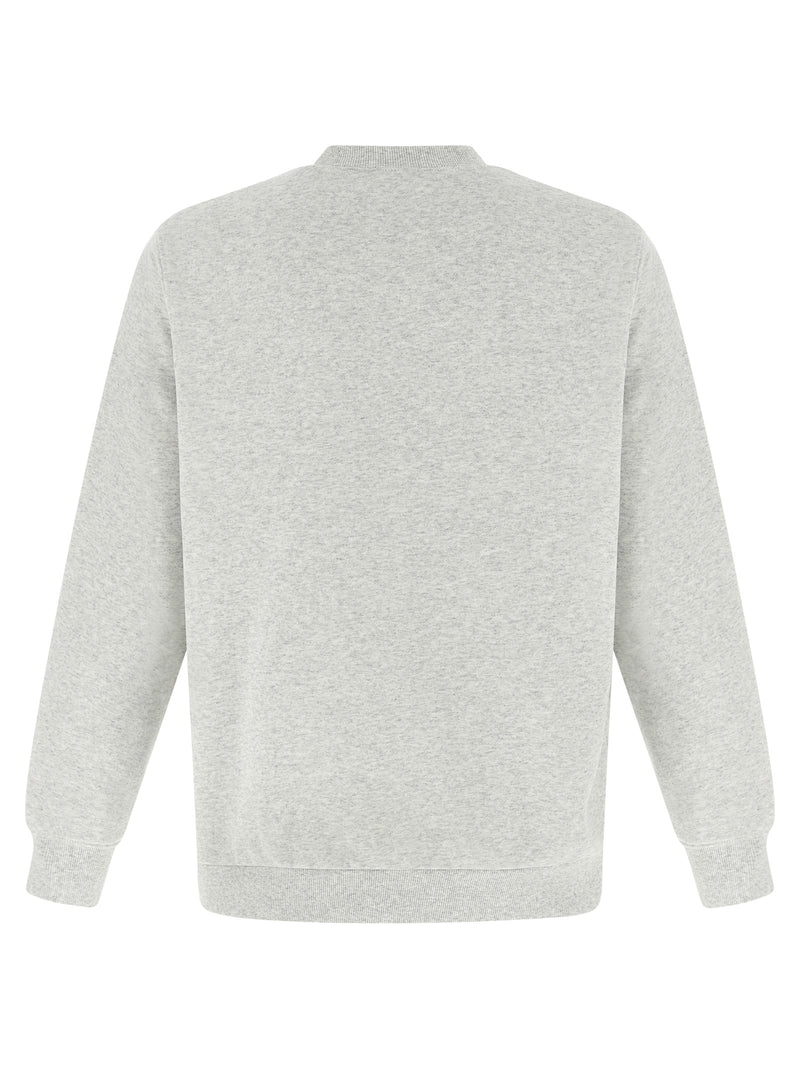 Gramicci One Point Crew Gray Cotton Sweatshirt for Men