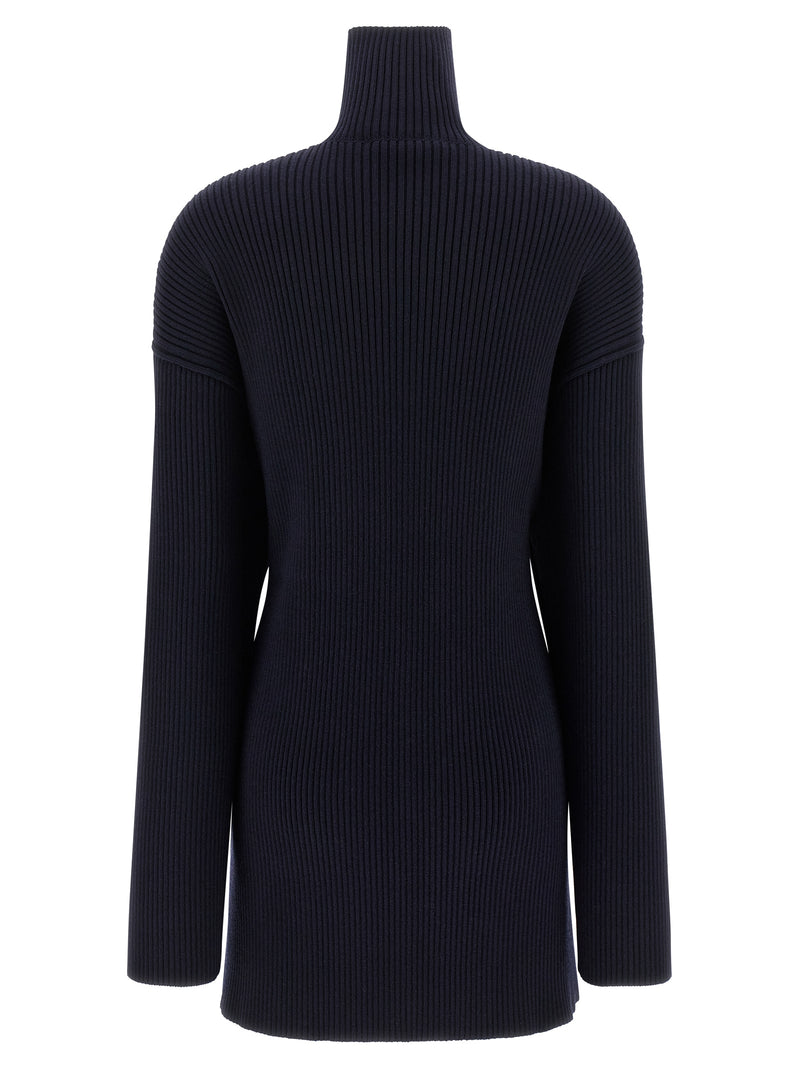 Balenciaga Blue Wool Short Dress