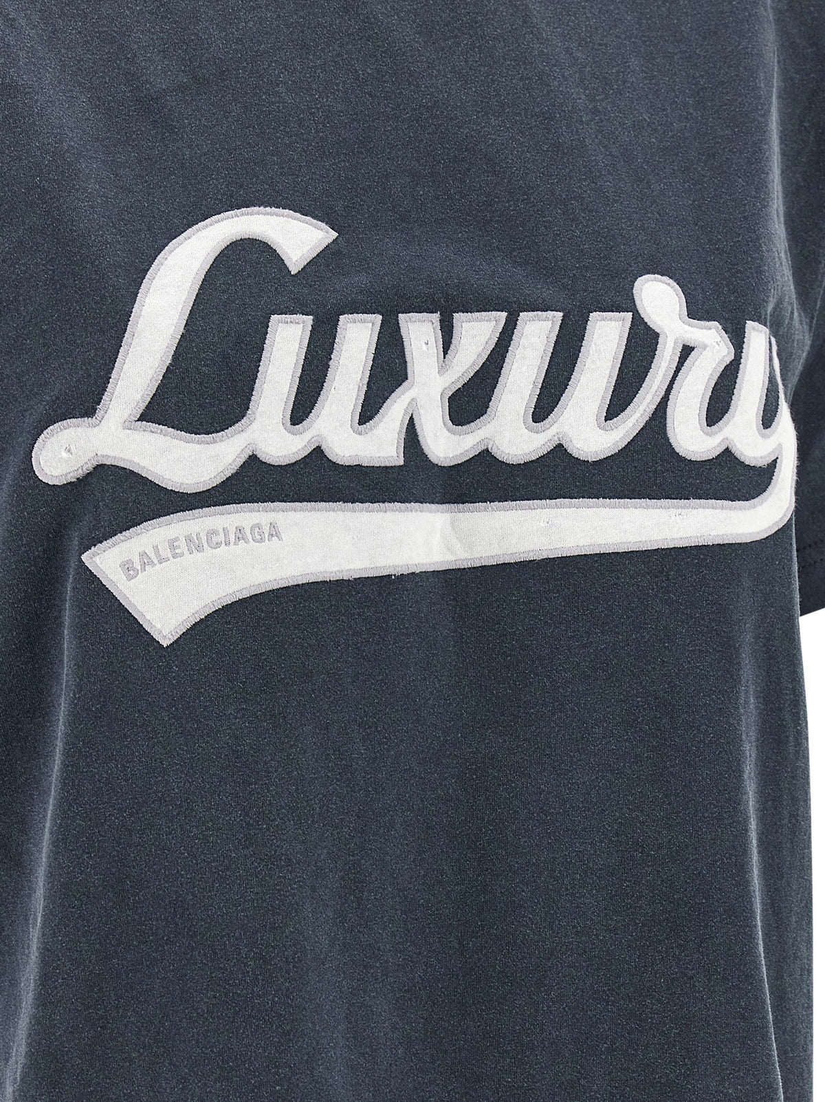 Balenciaga Blue Cotton Sportswear T-Shirt for Women