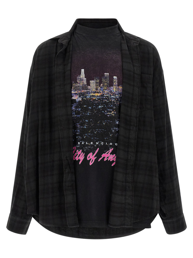 Balenciaga Black Cotton Blouse