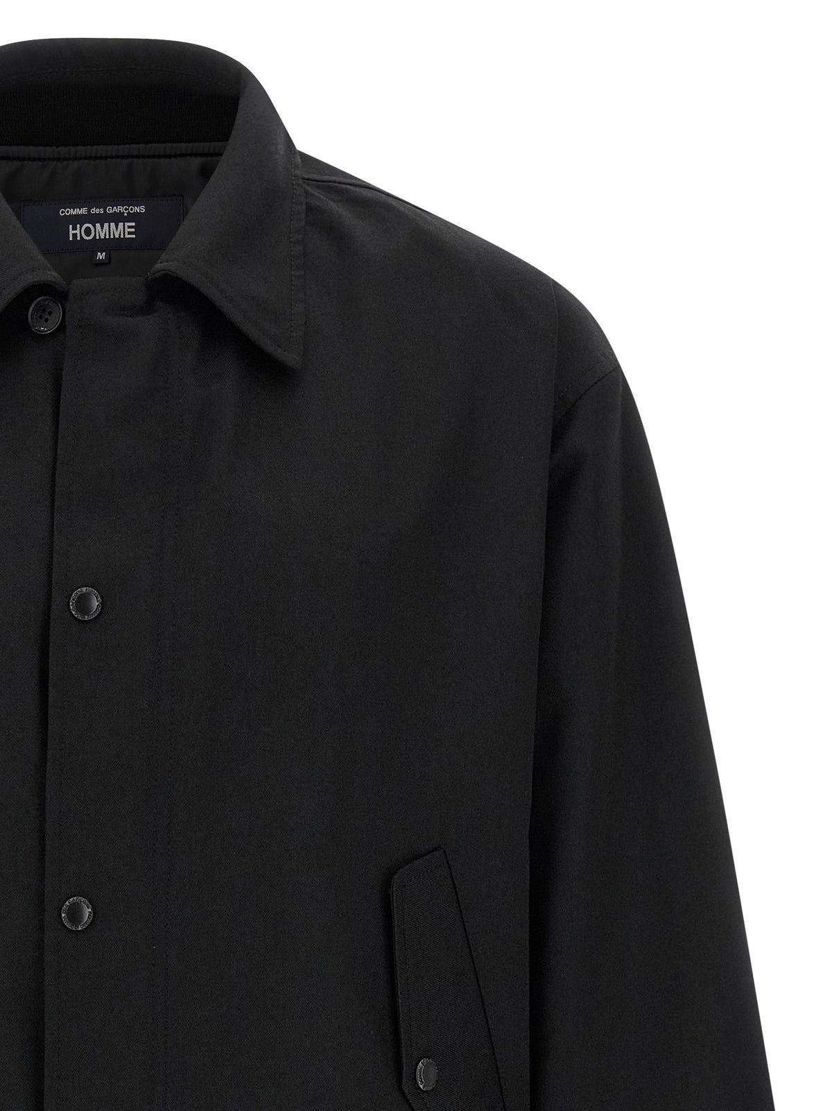 Comme Des Garçons Black Polyester Full-Length Jacket