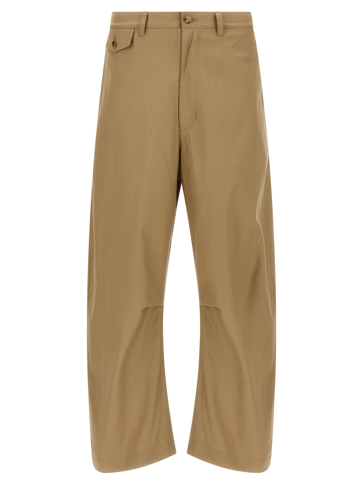 Pantalon casual en coton beige Comme Des Garçons