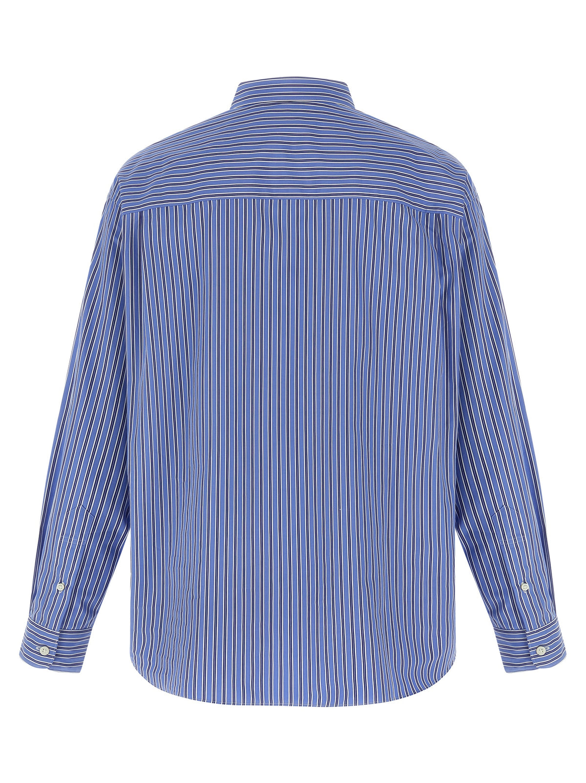 Comme Des Garçons Blue Cotton Blouse