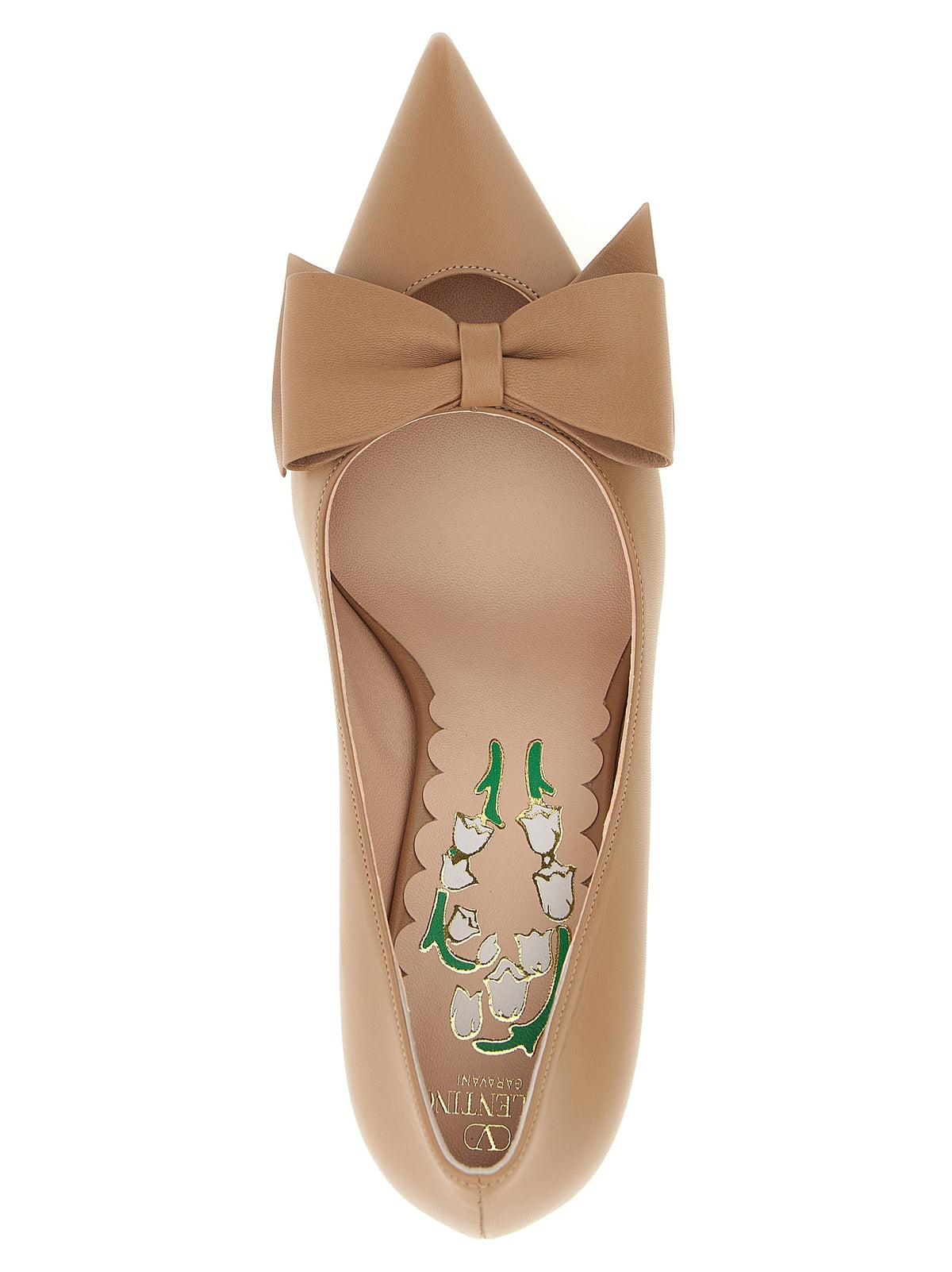 Escarpins à talons moyens en cuir de veau multicolore Valentino Garavani