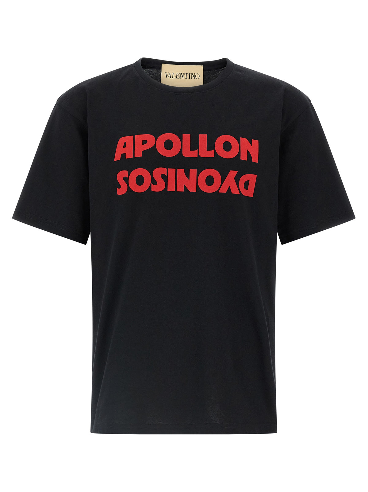 Valentino Garavani Black Cotton T-Shirt