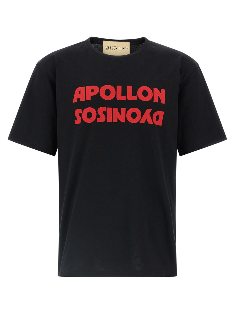 T-shirt en coton noir Valentino Garavani