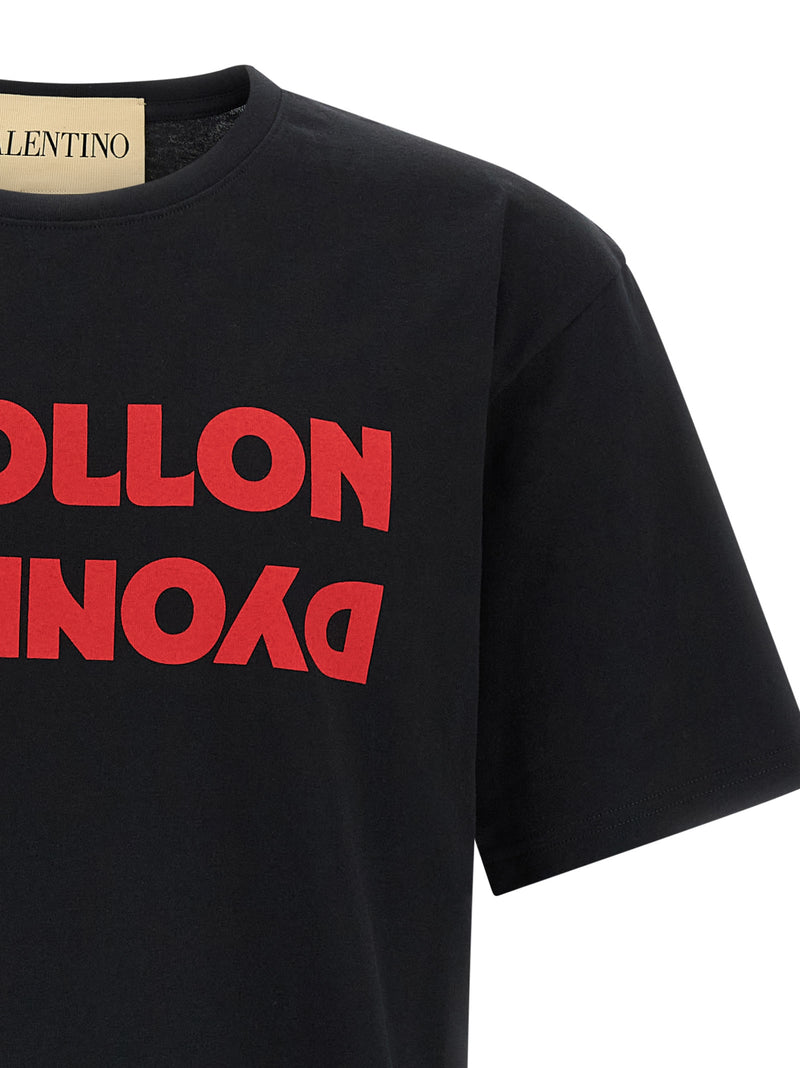 T-shirt en coton noir Valentino Garavani