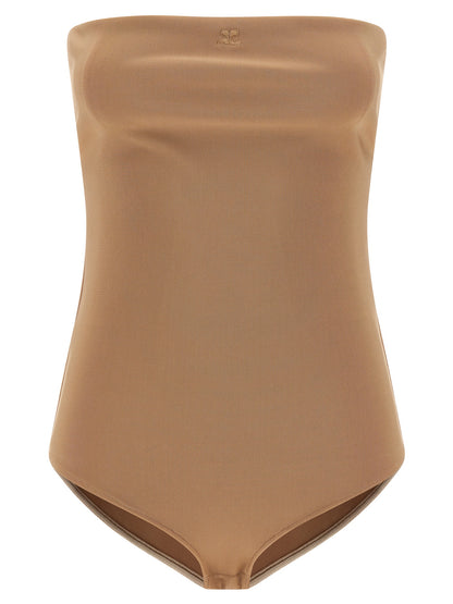Courrèges Beige Viscose Bodysuit