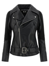 Junya Watanabe Black Artificial Leather Biker Jacket