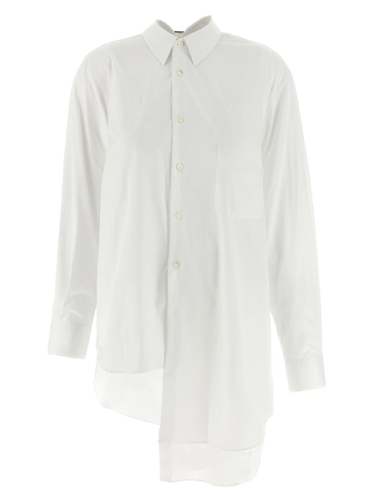 Comme Des Garçons White Cotton Blouse - Avant-Garde Fashion