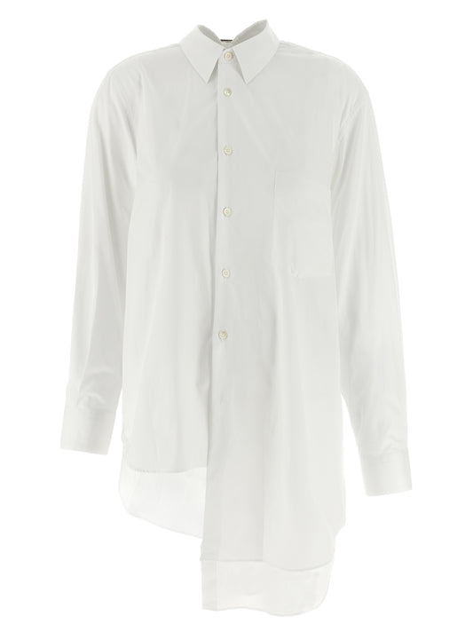 Comme Des Garçons White Cotton Blouse - Avant-Garde Fashion