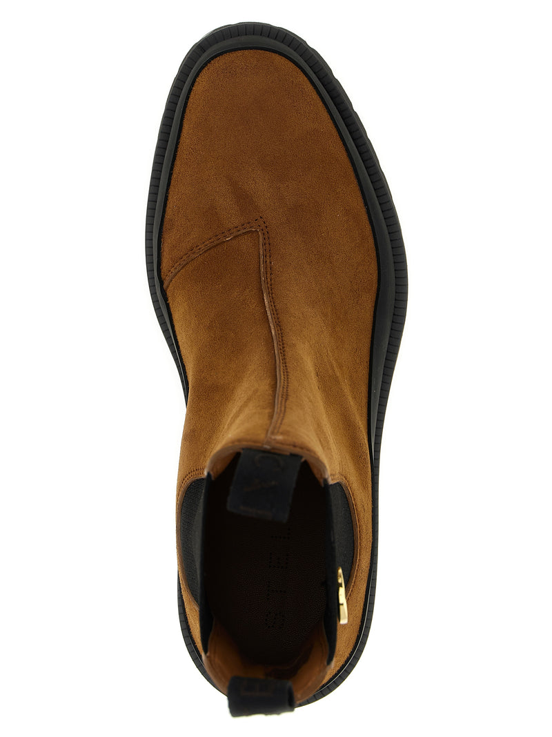 Stella McCartney Brown Viscose Ankle Boots