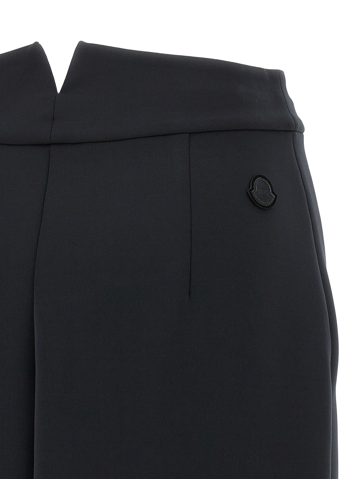 MONCLER GENIUS Black Polyester Midi Skirt