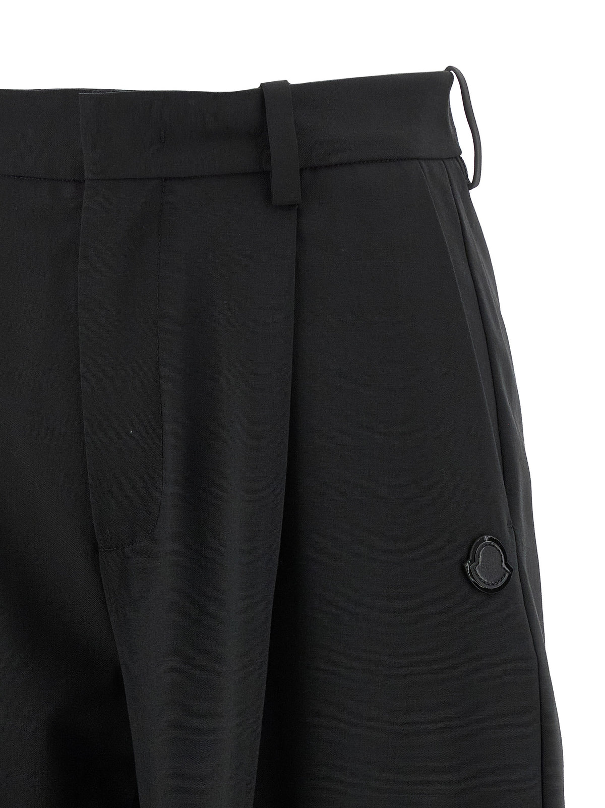 MONCLER GENIUS Black Polyester Dress Pants