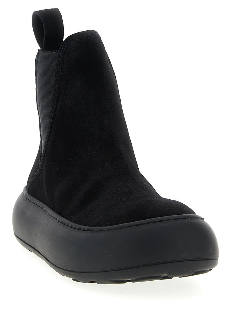 Moschino Black Calfskin Chelsea Boots - Ollie Model