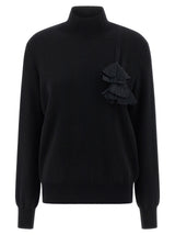 Ferragamo Black Virgin Wool Cardigan