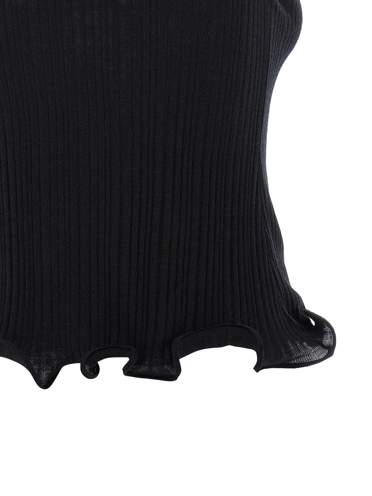 T-shirt sans manches Fendi en polyester noir