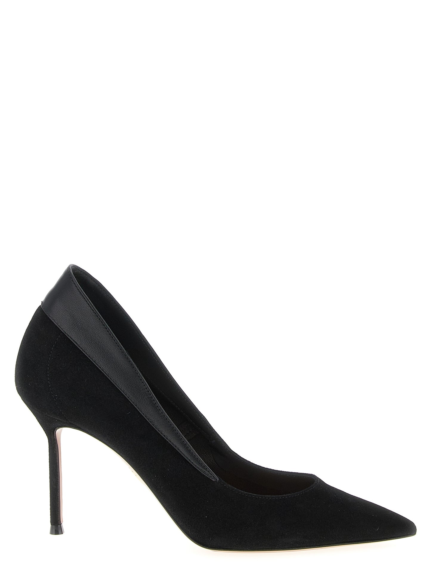 Aquazzura Black Goatskin High Heel Pumps
