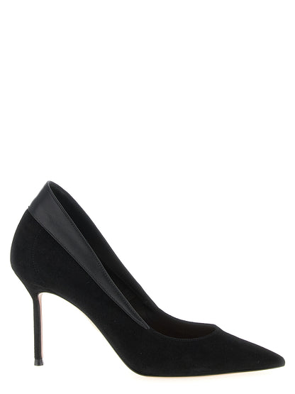 Aquazzura Black Goatskin High Heel Pumps